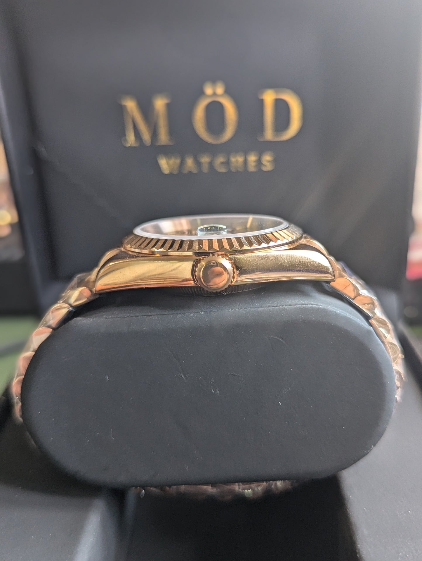 SEIKO-LEX ROSE GOLD OLIVE ROMAN PRESIDENT DJ (40MM)