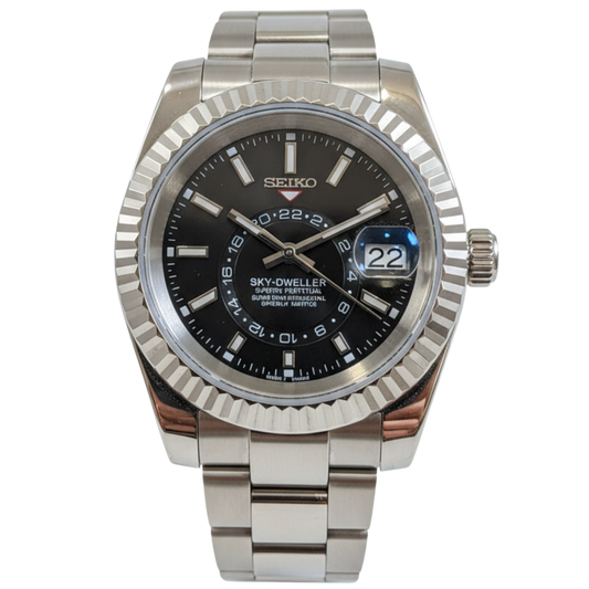 SEIKO-LEX BLACK SKYDWELLER