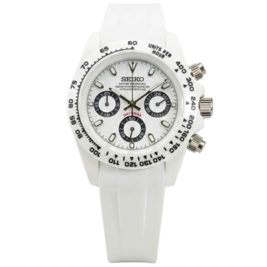 SEIKO-LEX "CERAMIC" PANDA DAYTONA (White Strap)