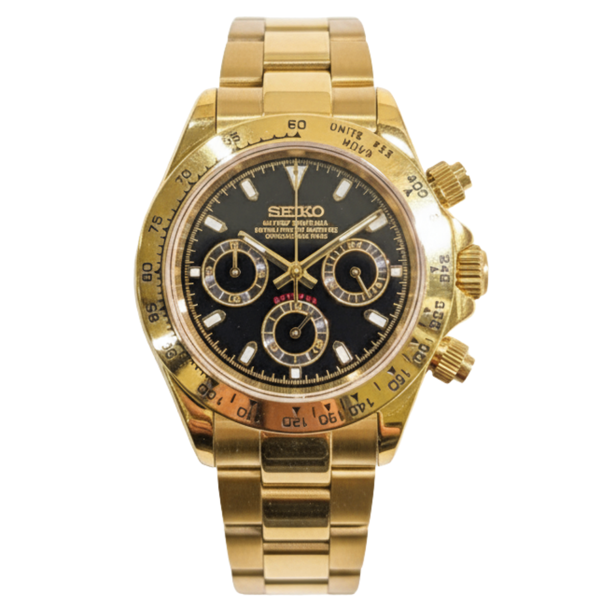 SEIKO-LEX GOLD DAYTONA (Black Dial) – Modwatches