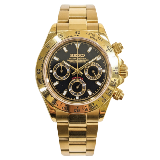 SEIKO-LEX GOLD DAYTONA (Black Dial)