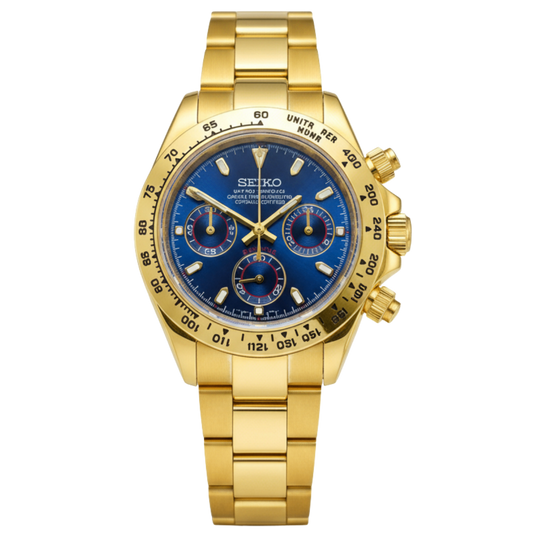 SEIKO-LEX GOLD DAYTONA (Blue Dial)