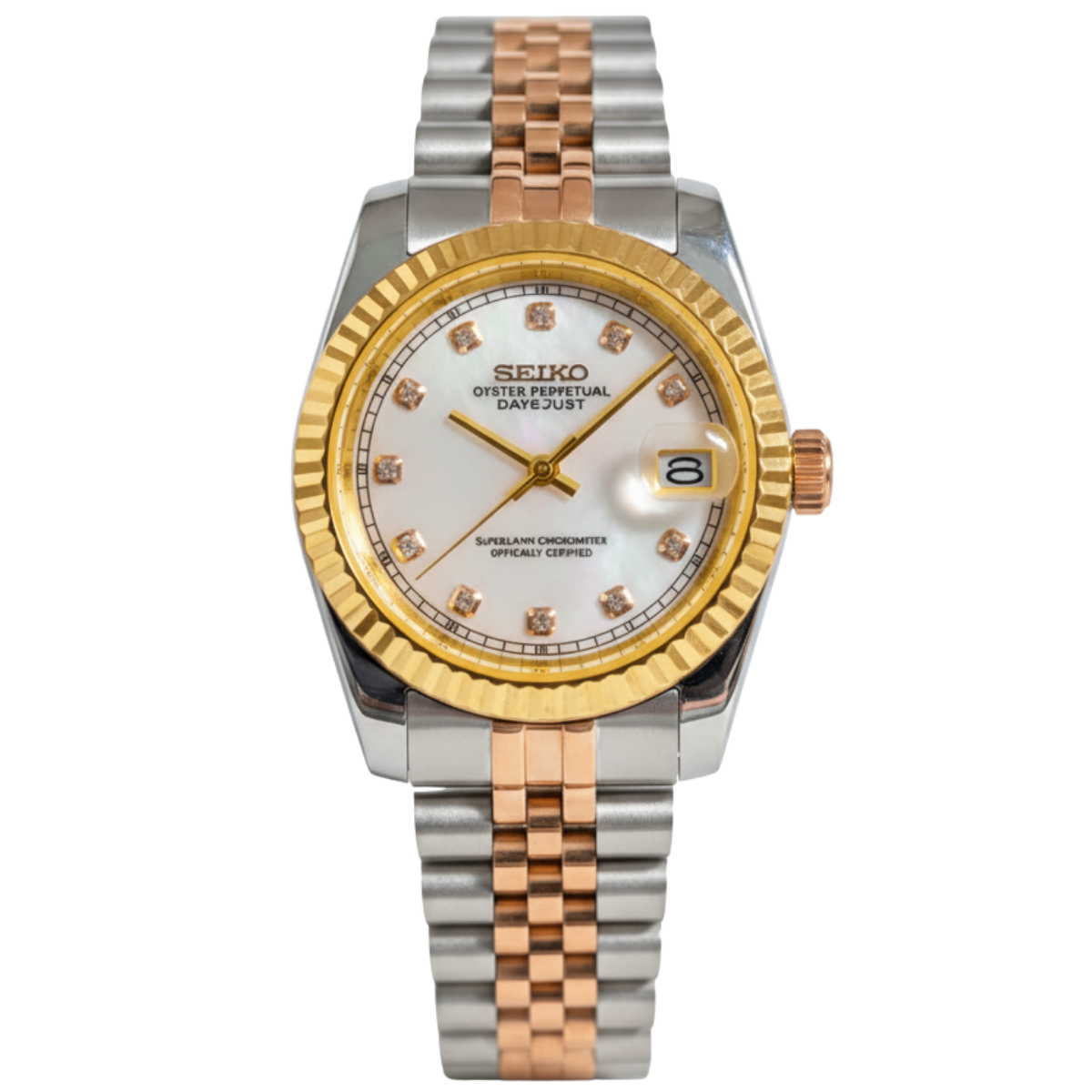 SEIKO-LEX PEARL DIAMOND YELLOW GOLD DJ (TWO TONE)