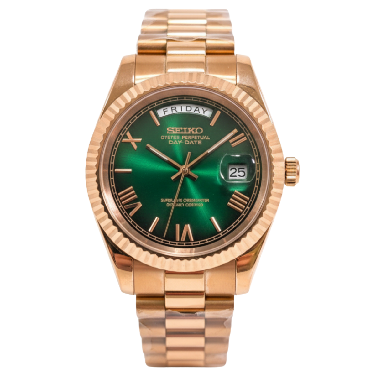 SEIKO-LEX ROSE GOLD DAY-DATE