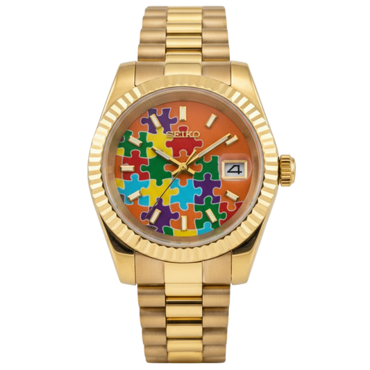 SEIKO-LEX ROSE GOLD PUZZLE DJ (36MM)
