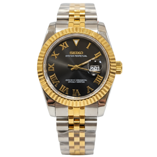SEIKO-LEX TWO TONE YELLOW GOLD DJ (Black Dial 31MM)