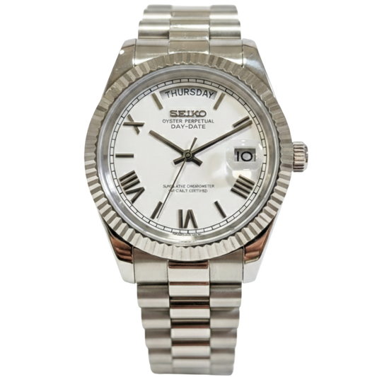 SEIKO-LEX WHITE DAY-DATE