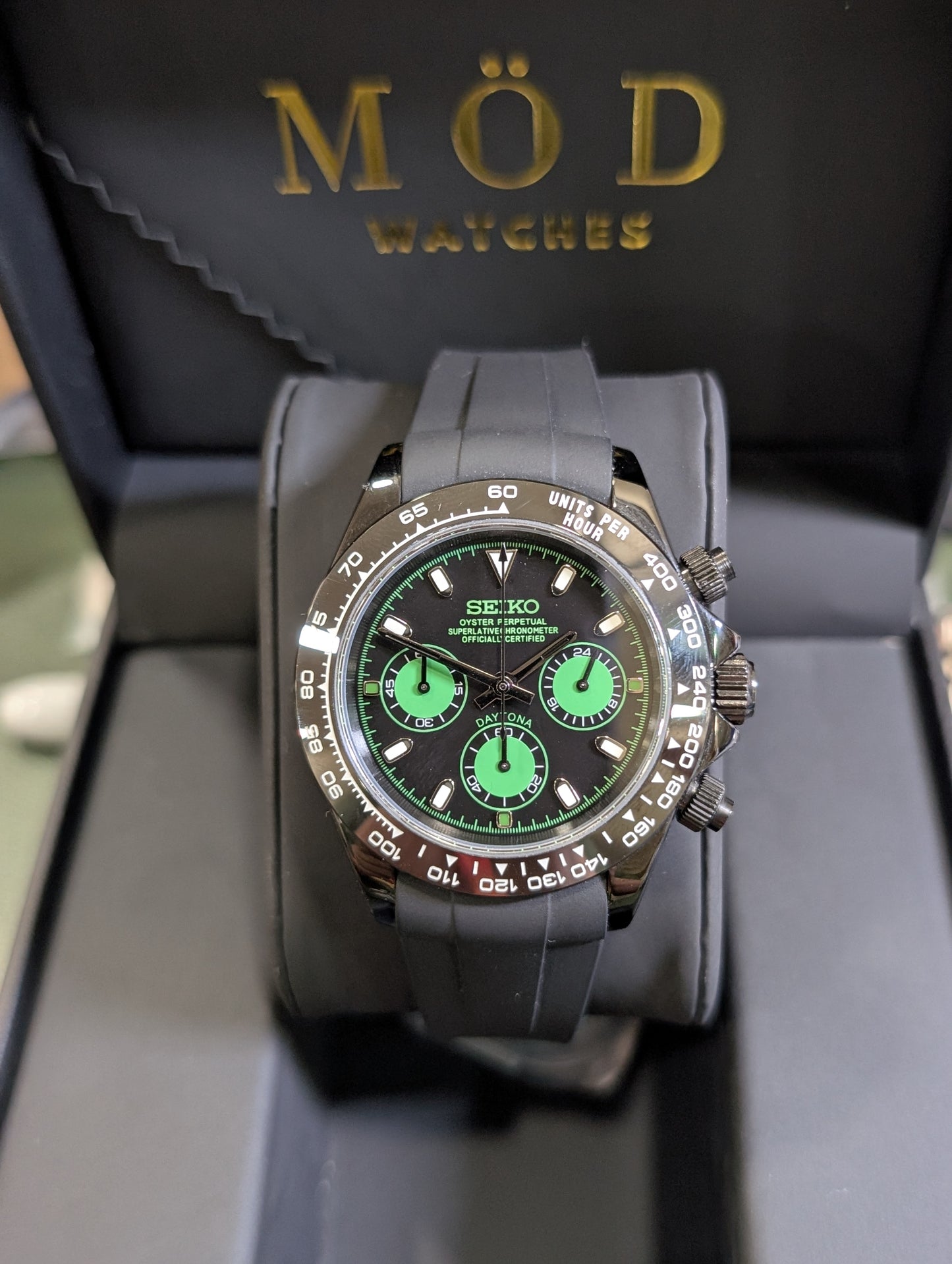 SEIKO-LEX BLACK DAYTONA