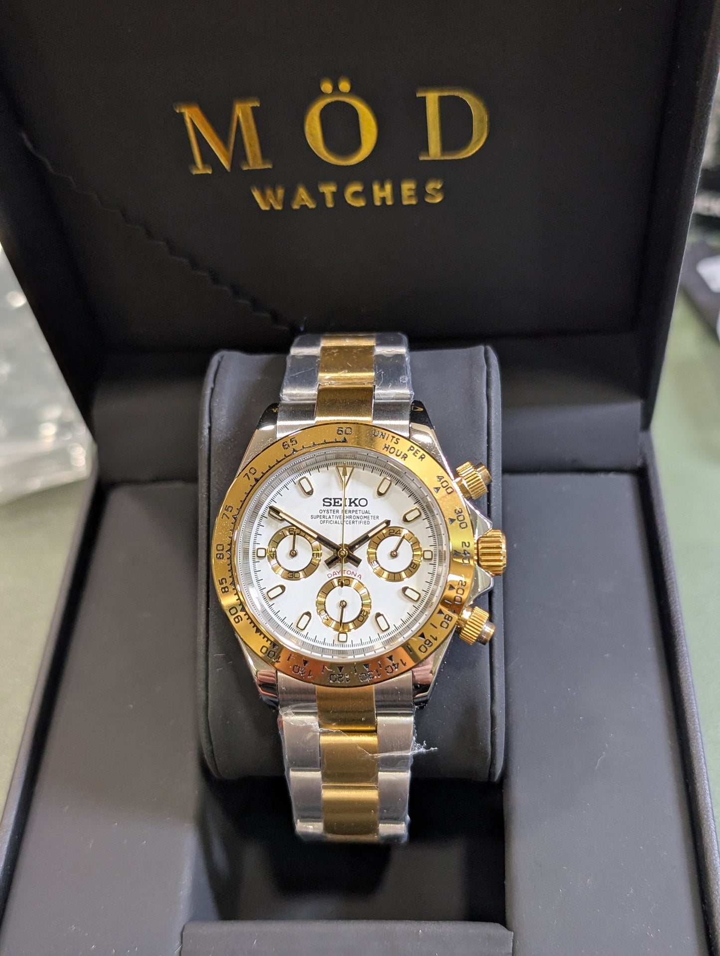 SEIKO-LEX SILVER-GOLD DAYTONA