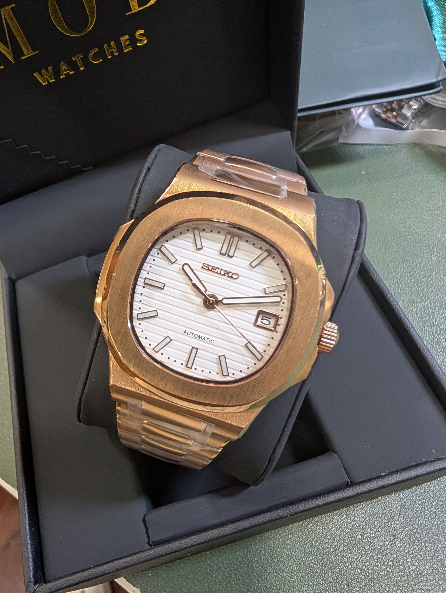 SEIKONAUT ROSE GOLD WHITE