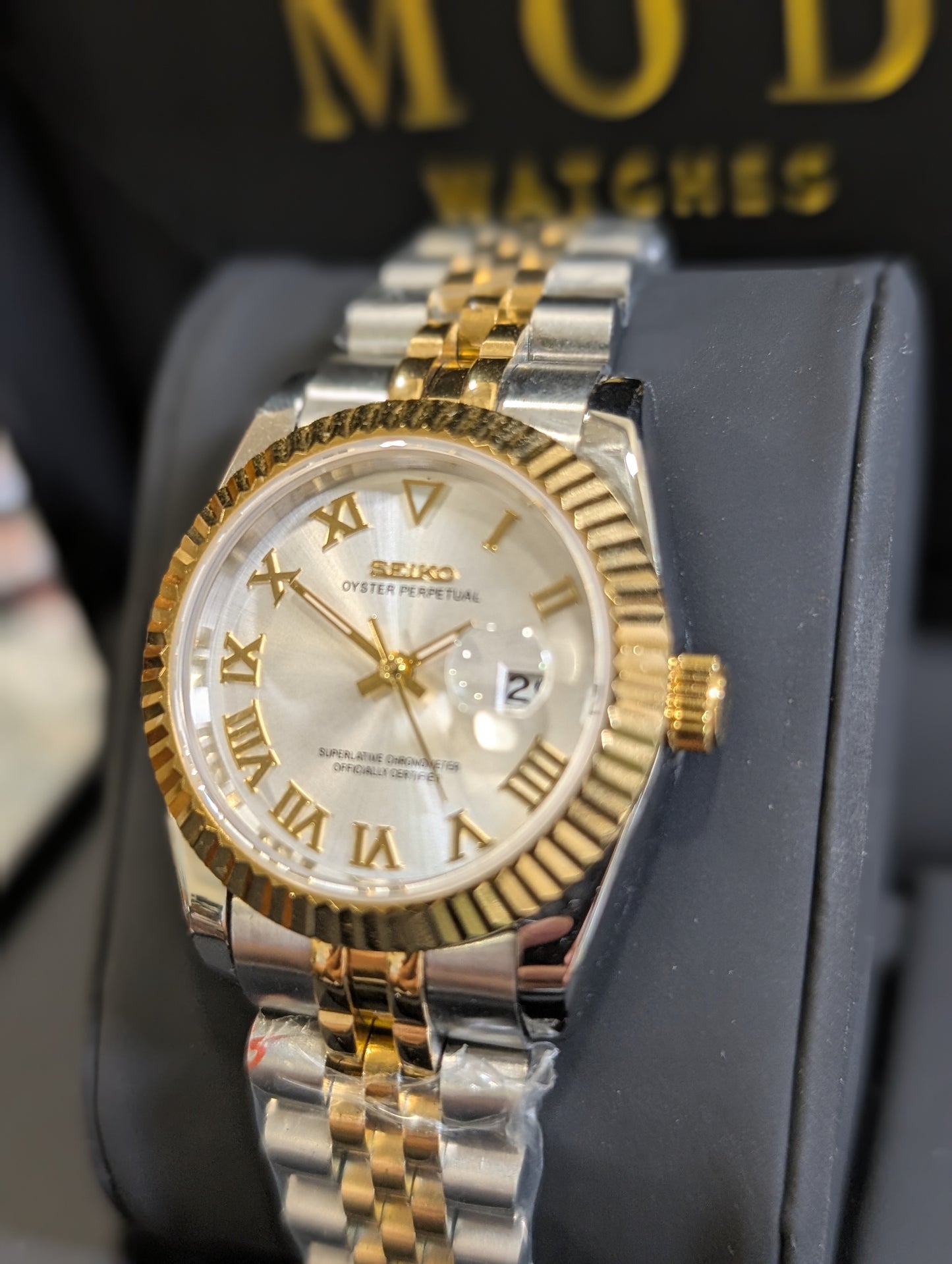 SEIKO-LEX TWO TONE YELLOW GOLD DJ (White Dial 31MM)