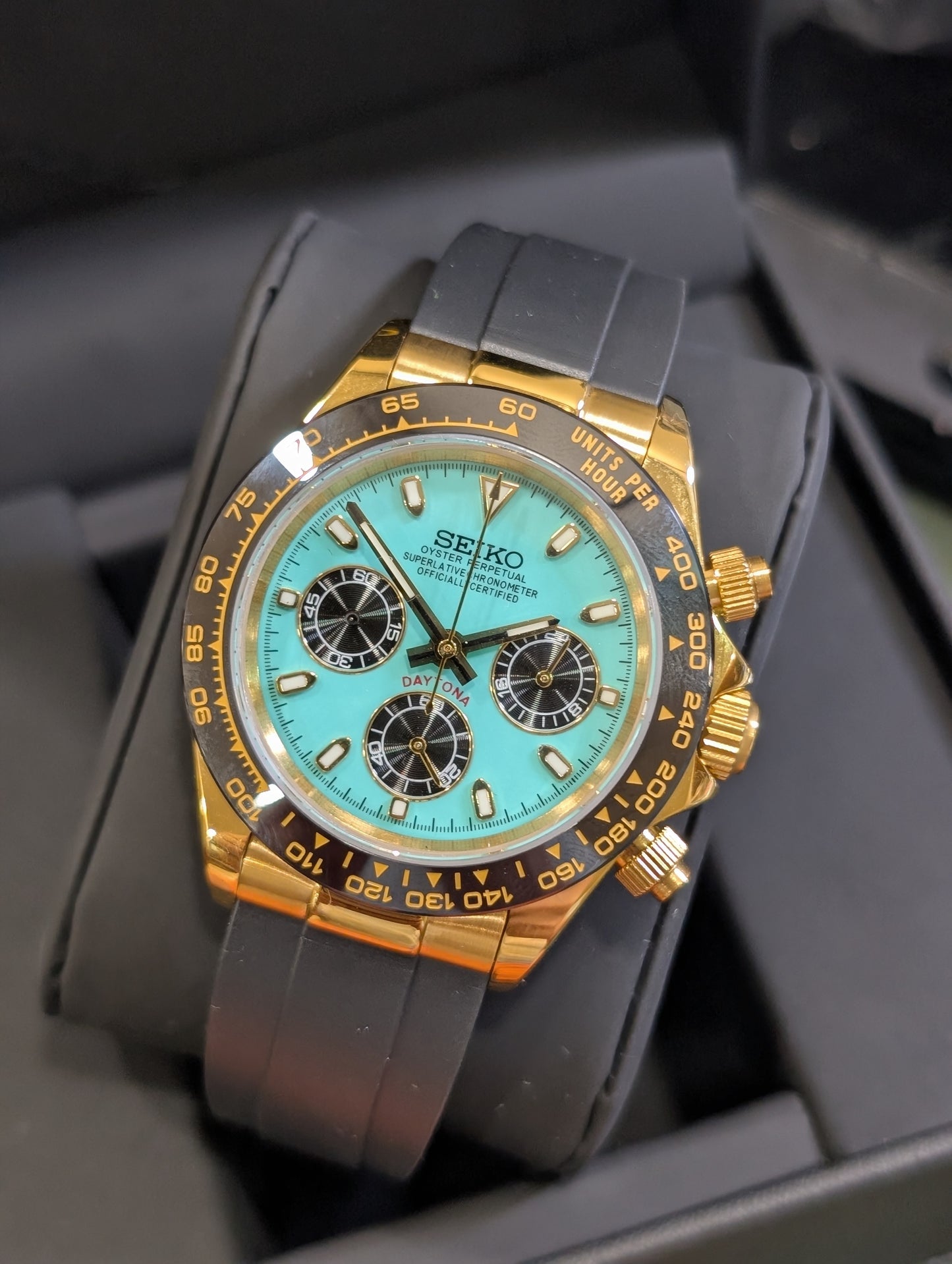 SEIKO-LEX TIFFANY YELLOW GOLD DAYTONA