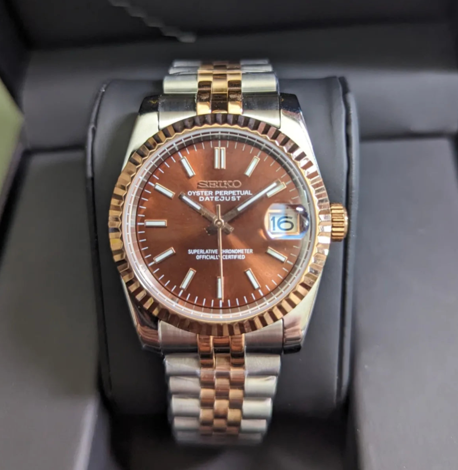 SEIKO-LEX ROSE GOLD DJ (TWO TONE)