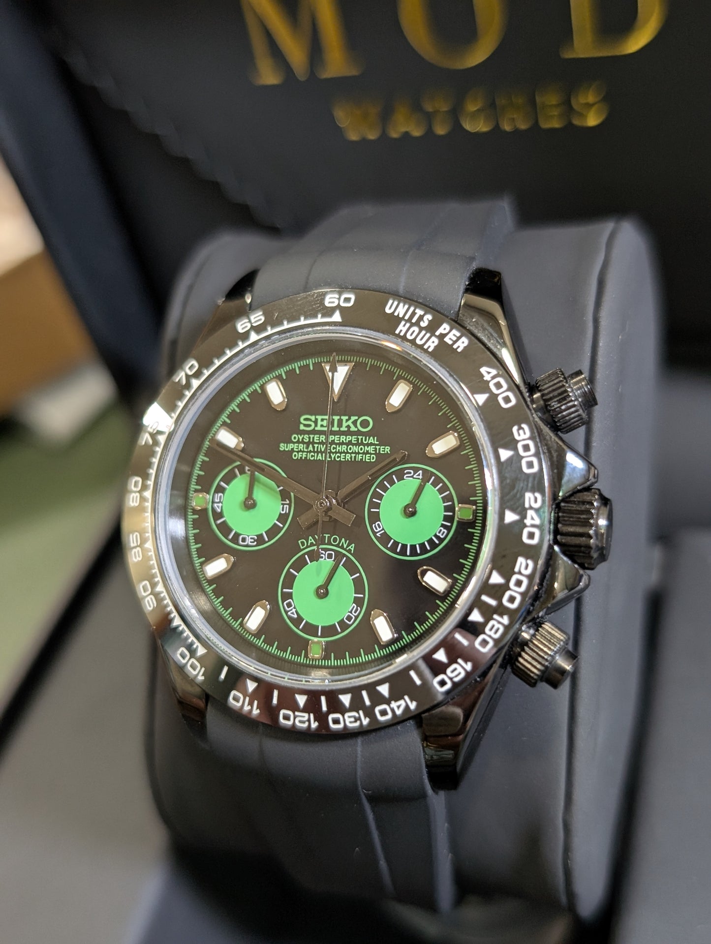 SEIKO-LEX BLACK DAYTONA