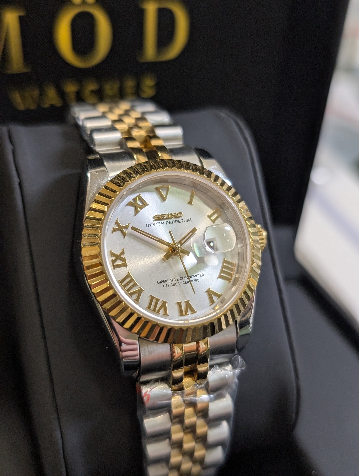 SEIKO-LEX TWO TONE YELLOW GOLD DJ (White Dial 31MM)