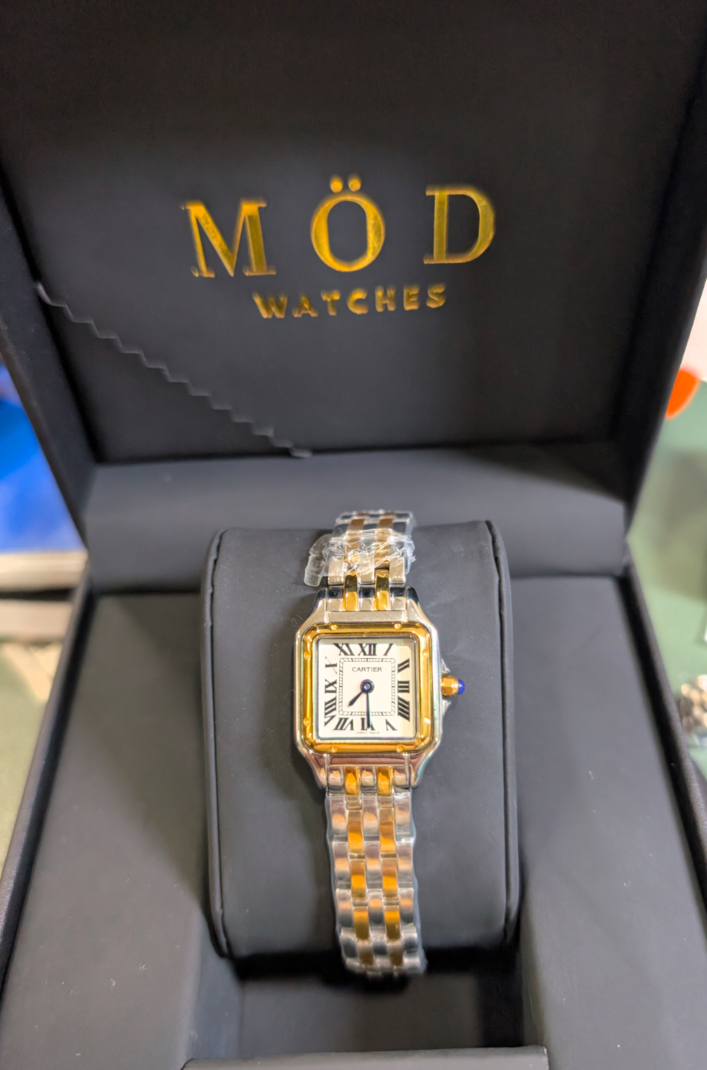 C Panthere Silver two tone gold (small