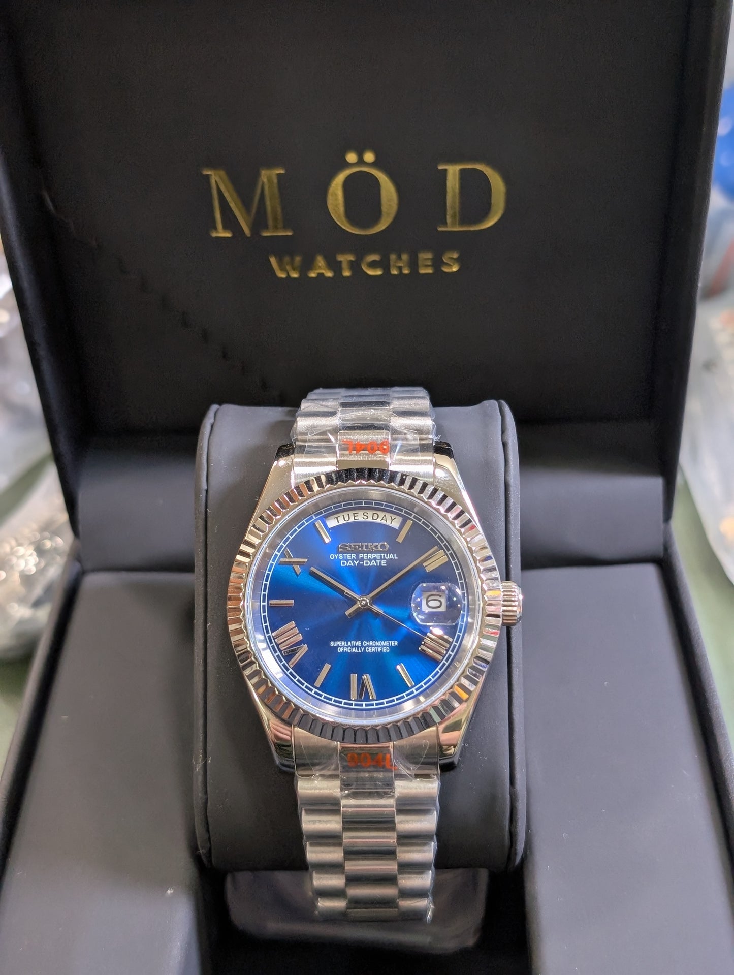 SEIKO-LEX BLUE DAY-DATE