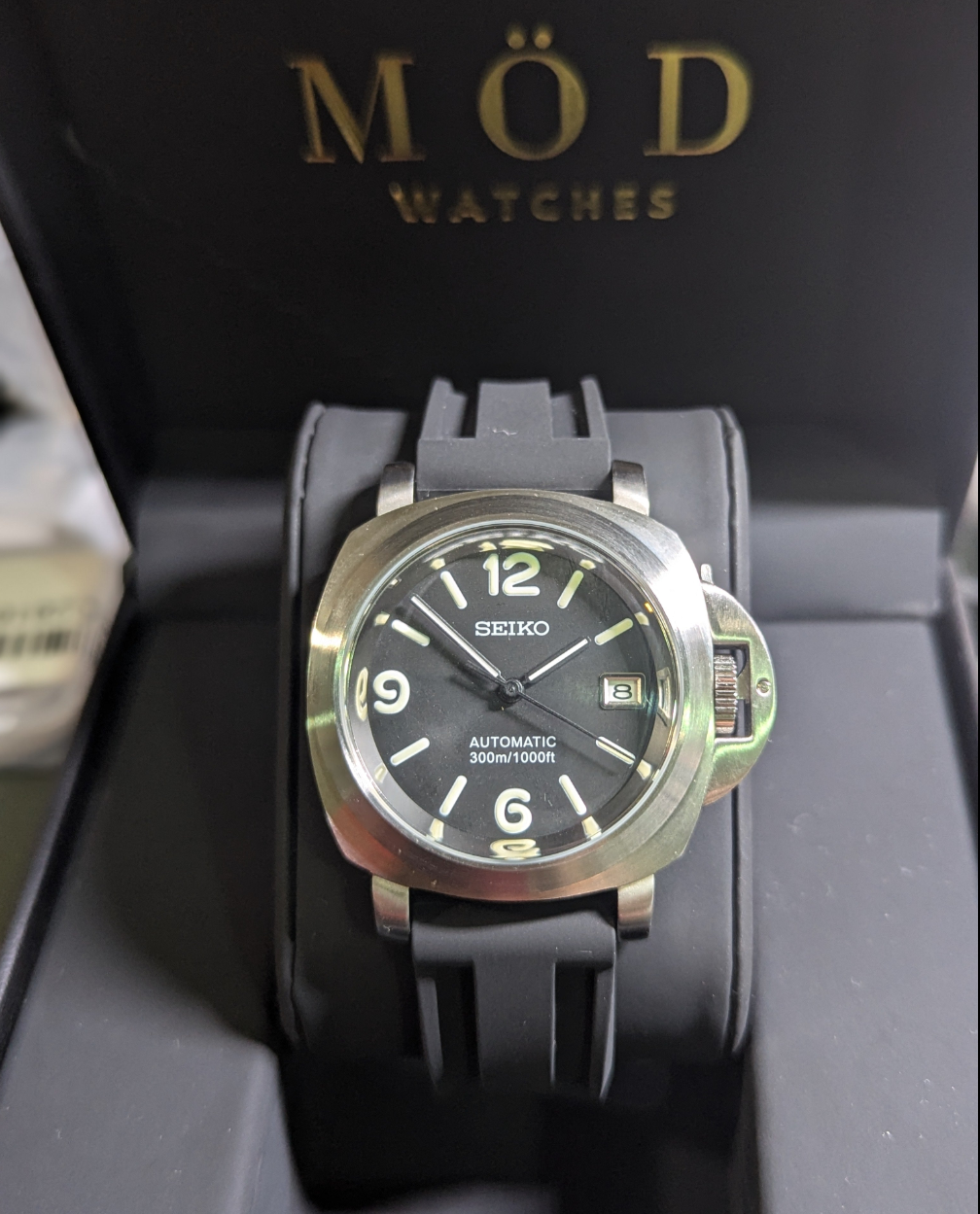 SEIKO-PANERAI BLACK RUBBER