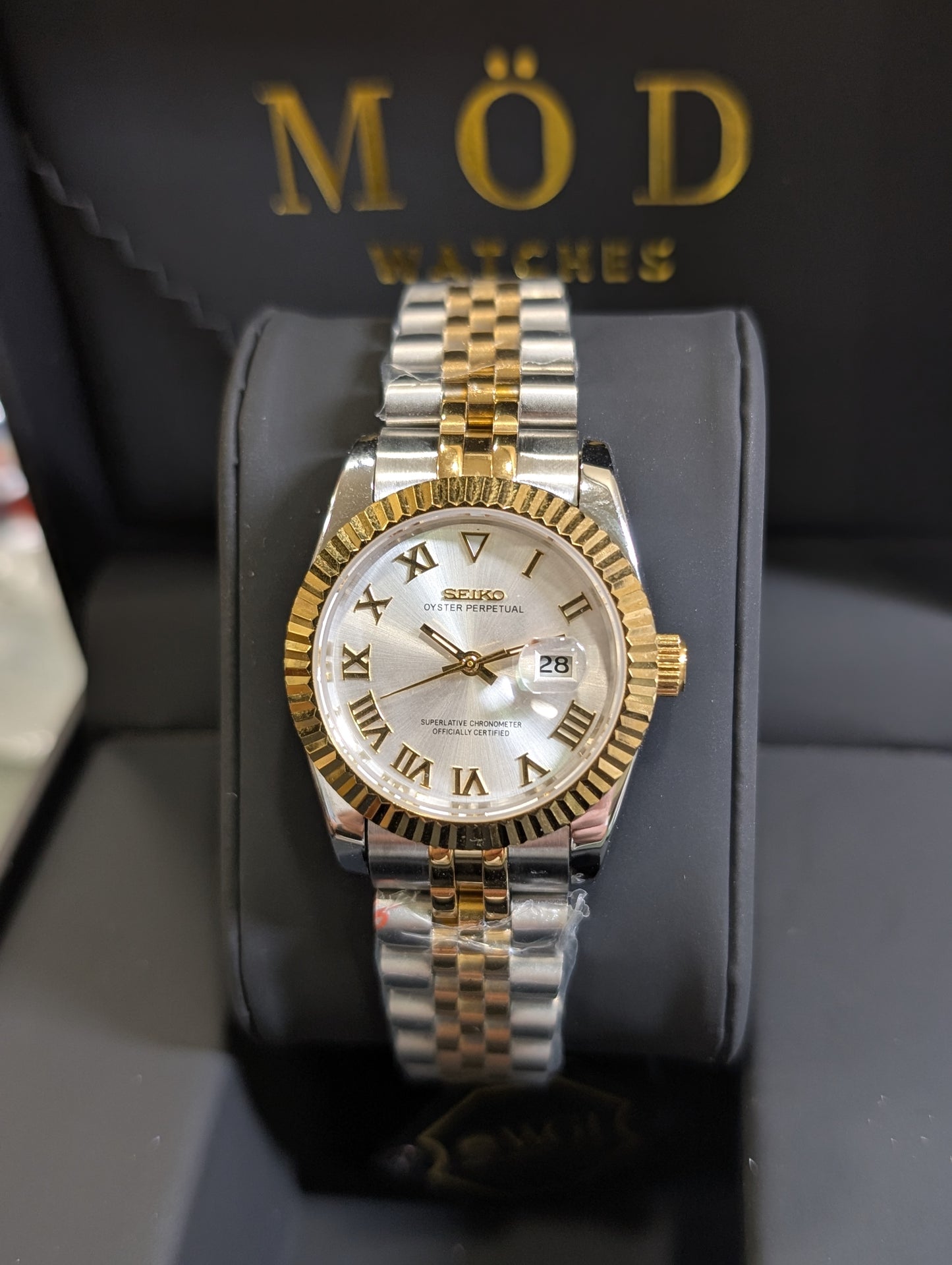 SEIKO-LEX TWO TONE YELLOW GOLD DJ (White Dial 31MM)