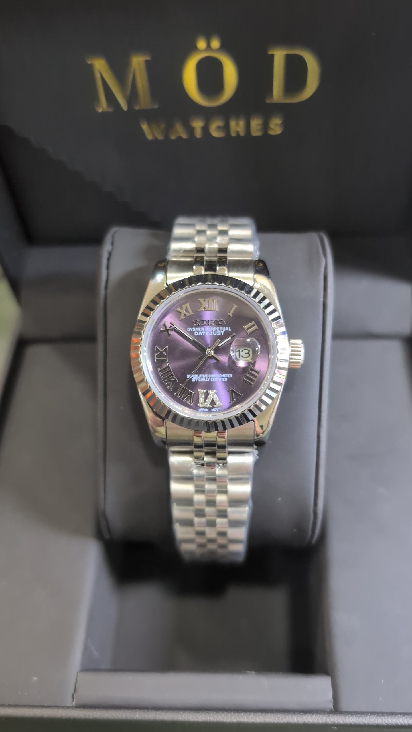 SEIKO-LEX PURPLE ROMAN DJ (31MM)