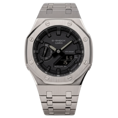 CasiOak Black Dial on Steel Bracelet