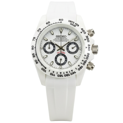 SEIKO-LEX "CERAMIC" PANDA DAYTONA (White Strap)