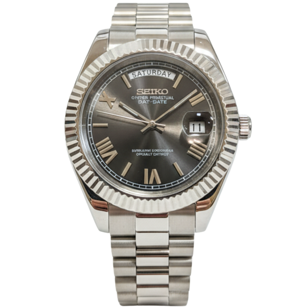 SEIKO-LEX GREY DAY-DATE – Modwatches