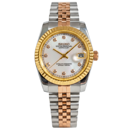 SEIKO-LEX PEARL DIAMOND YELLOW GOLD DJ (TWO TONE)