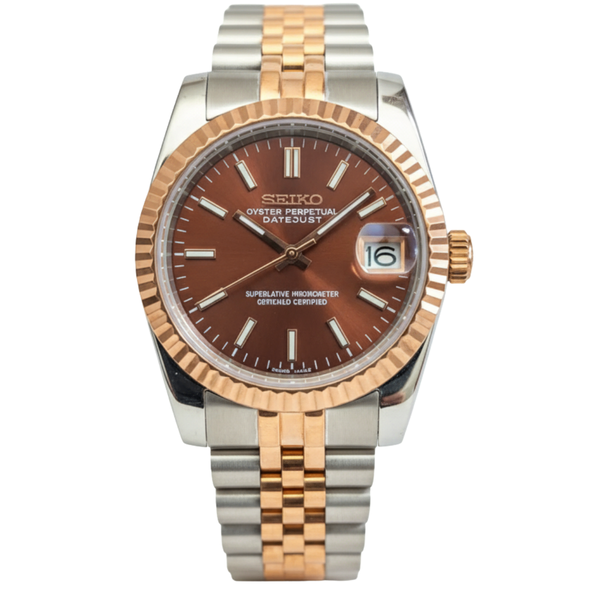 SEIKO-LEX ROSE GOLD DJ (TWO TONE)
