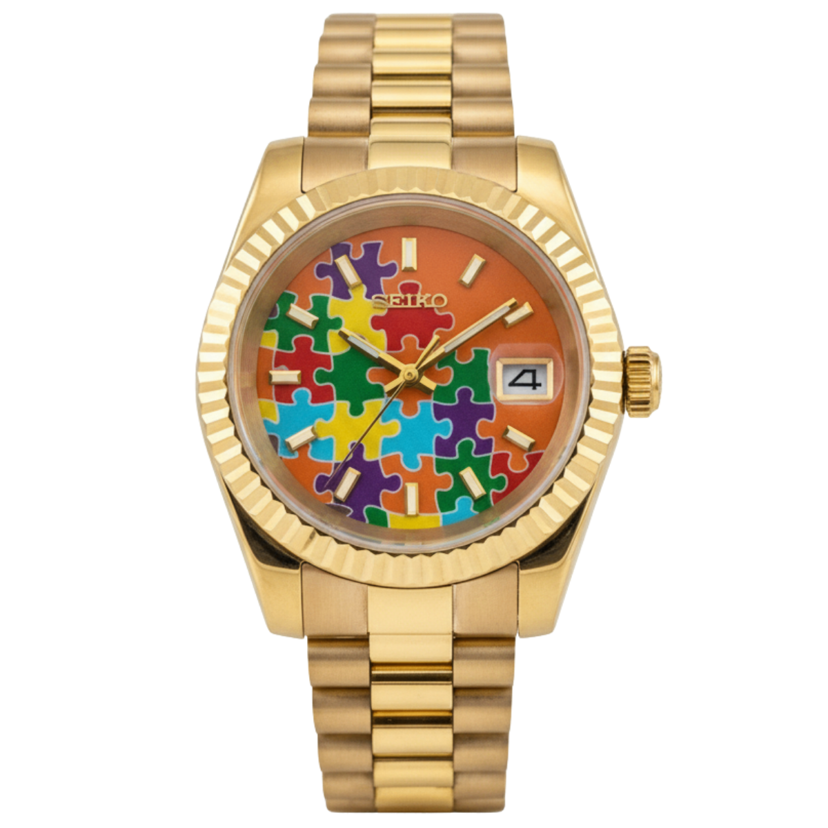SEIKO-LEX ROSE GOLD PUZZLE DJ (36MM)