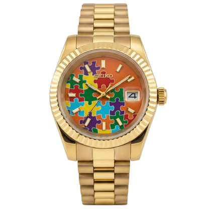 SEIKO-LEX ROSE GOLD PUZZLE DJ (36MM)