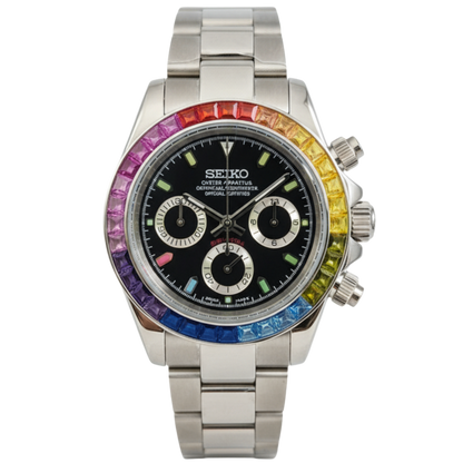 SEIKO-LEX SILVER RAINBOW DAYTONA