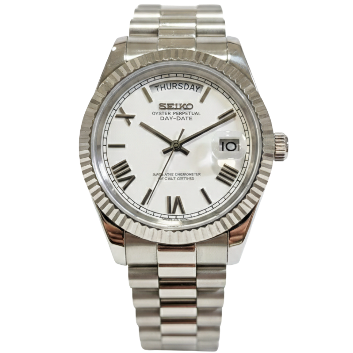 SEIKO-LEX WHITE DAY-DATE