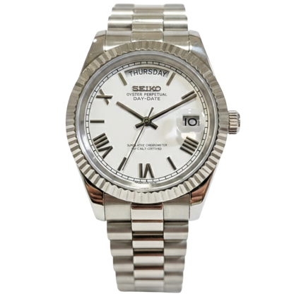 SEIKO-LEX WHITE DAY-DATE