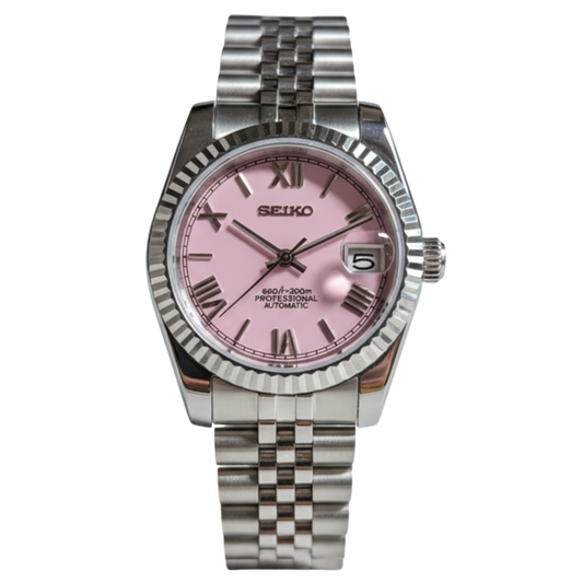 Skx Datejust PINK roman Modified watch