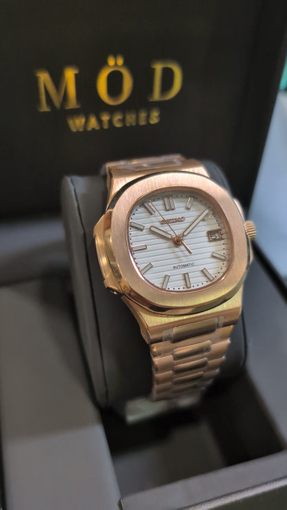 SEIKONAUT ROSE GOLD WHITE