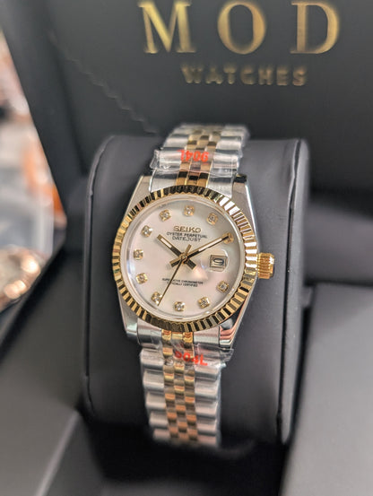 SEIKO-LEX MOP TWO TONE YELLOW GOLD DJ (31mm)