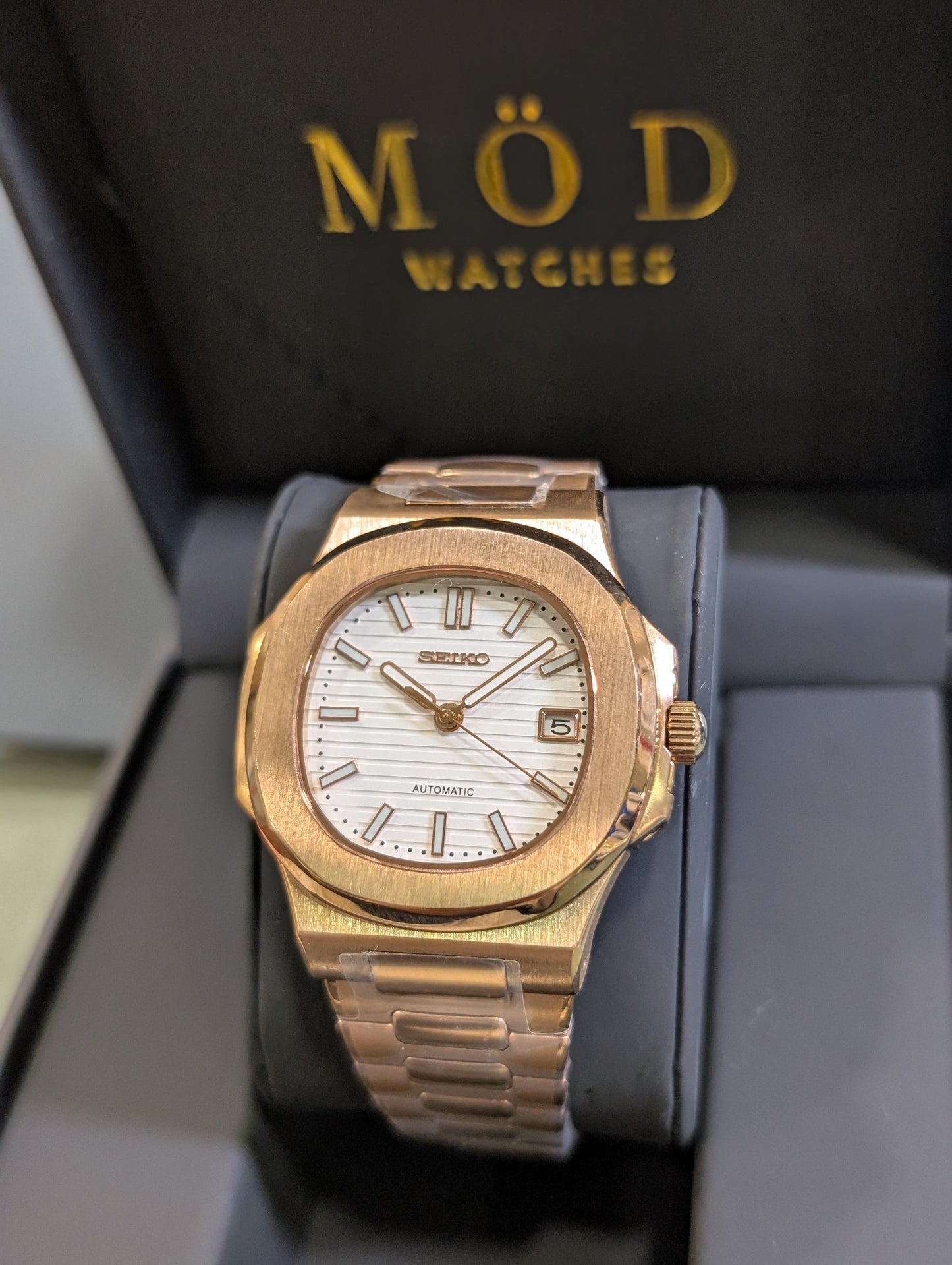 SEIKONAUT ROSE GOLD WHITE