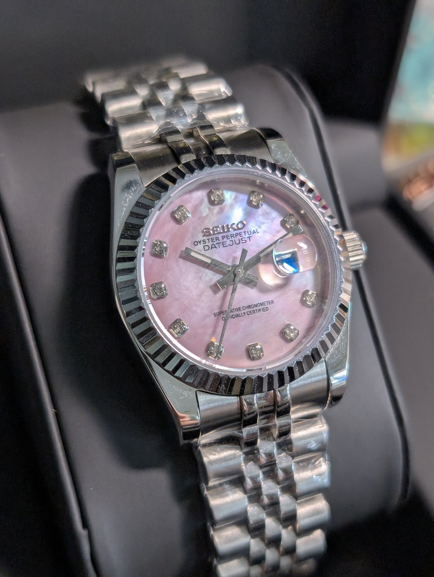 SEIKO-LEX MOP TWO TONE ROSE GOLD DIA DJ (31MM)