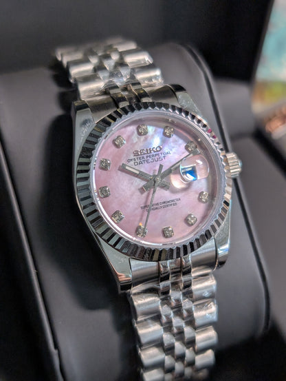 SEIKO-LEX MOP TWO TONE ROSE GOLD DIA DJ (31MM)