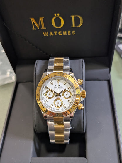 SEIKO-LEX SILVER-GOLD DAYTONA