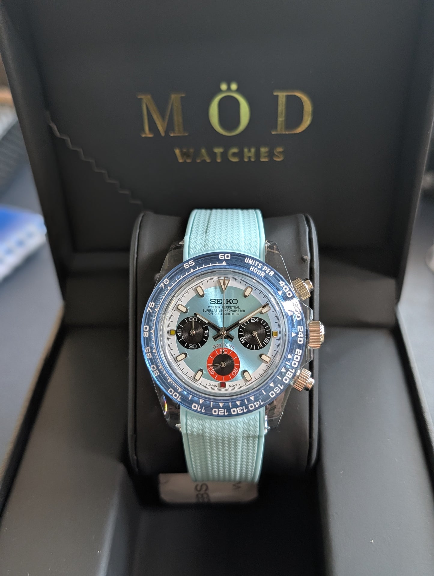 SEIKO-LEX ICE BLUE DAYTONA