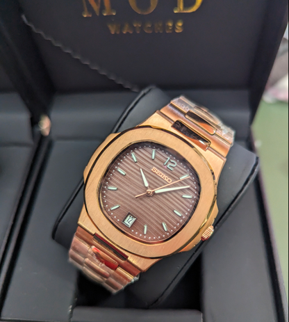 SEIKONAUT ROSE GOLD Womens (Brown Dial)