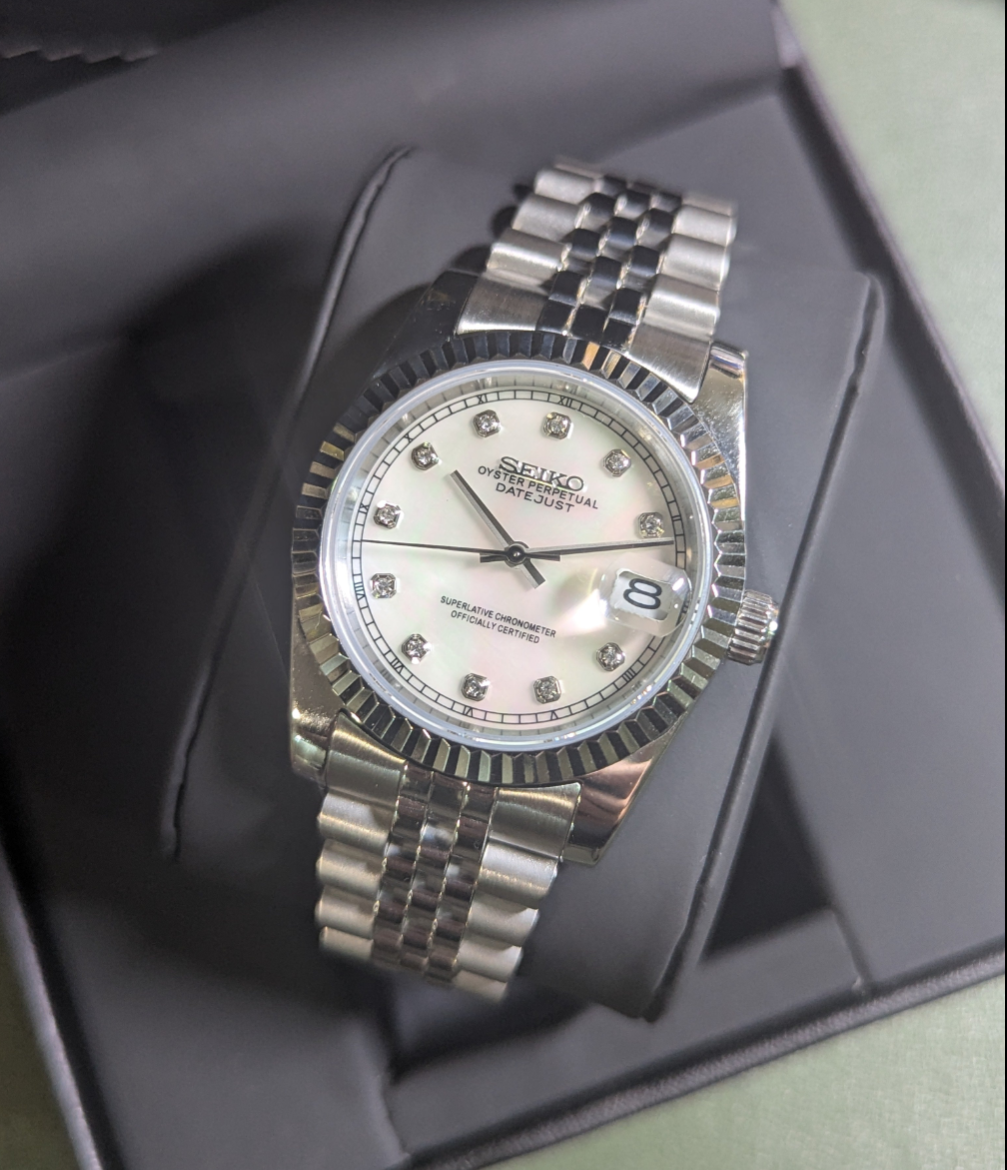 SEIKO-LEX PEARL DIAMOND DJ
