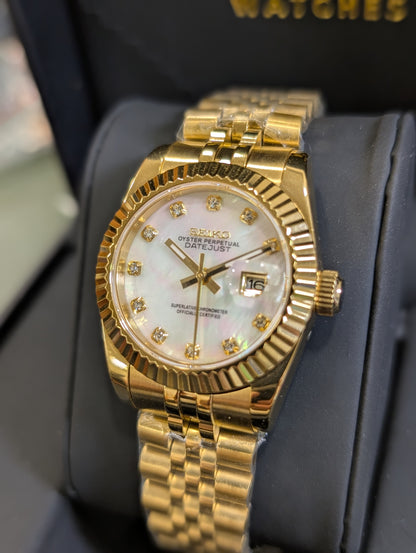 SEIKO-LEX Yellow Gold Mother Of Pearl (31MM)