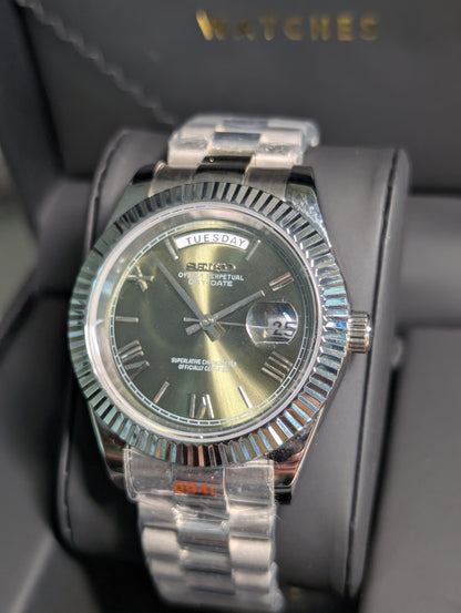 SEIKO-LEX MINT GREEN DAY-DATE
