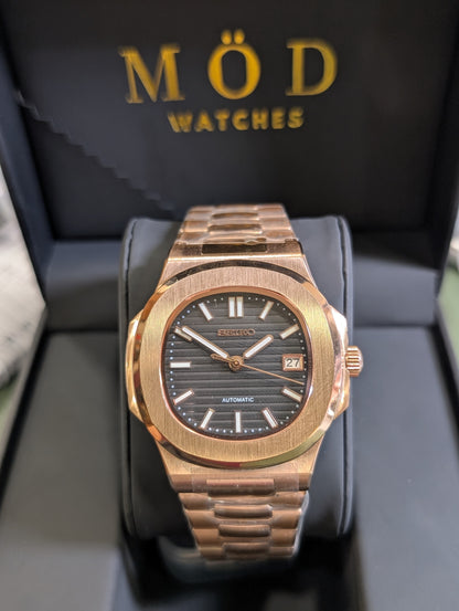 SEIKONAUT ROSE GOLD BLACK