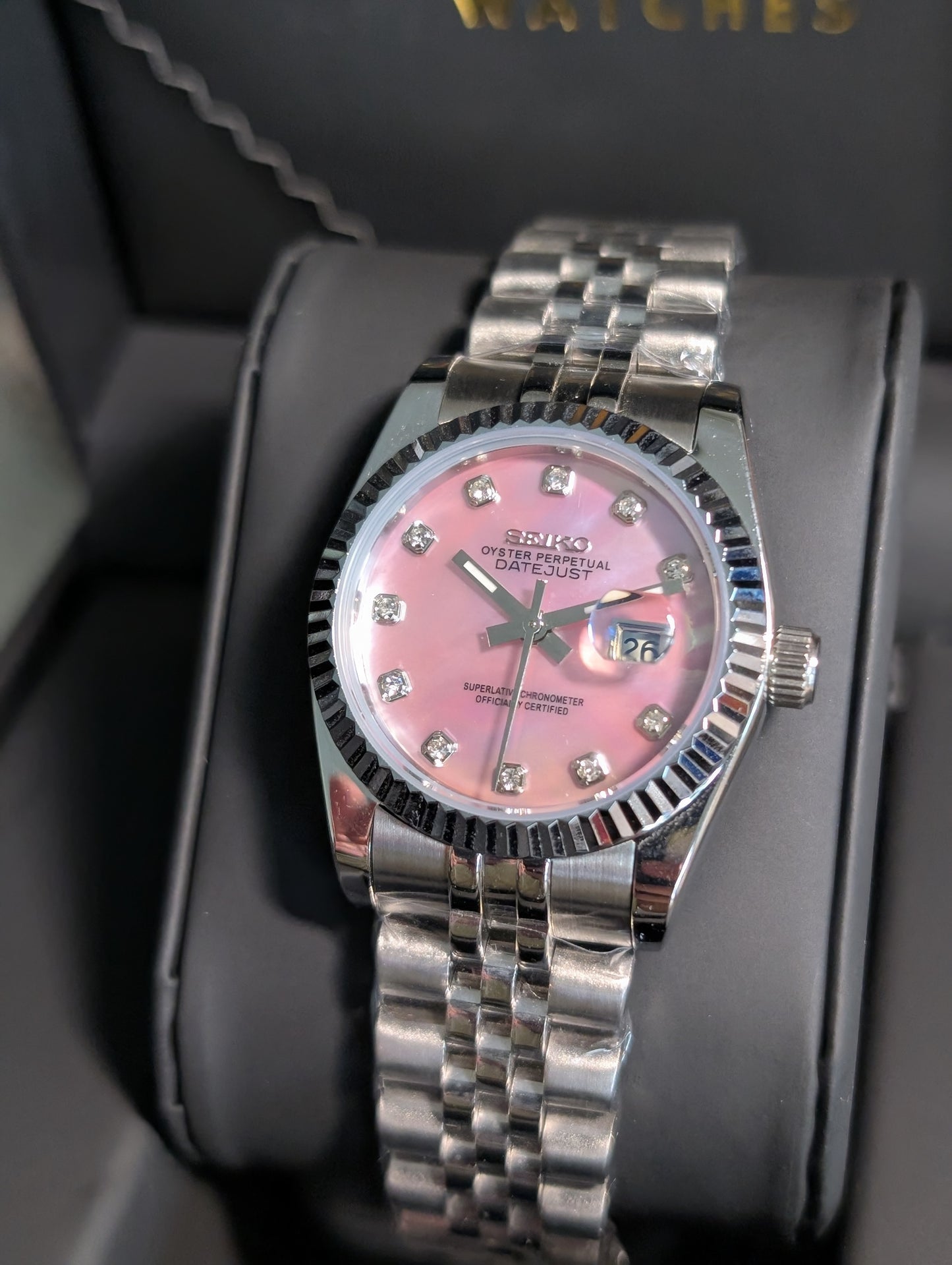 SEIKO-LEX MOP TWO TONE ROSE GOLD DIA DJ (31MM)