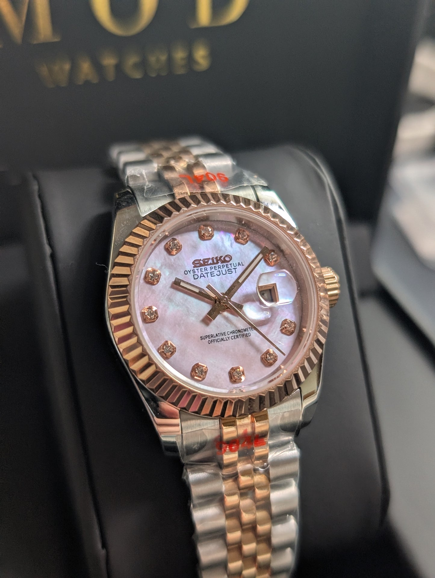SEIKO-LEX TWO TONE ROSE GOLD MOP DIA DJ (31MM)