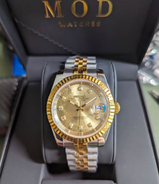 SEIKO-LEX TWO TONE GOLD DIA DJ